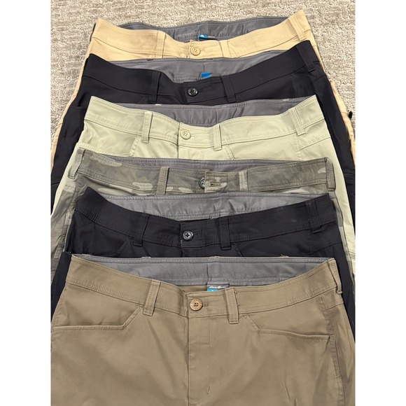 Eddie Bauer 6 Pairs Mens 38 First Ascent Hiking Camping Gorp Stretch Shorts (M)